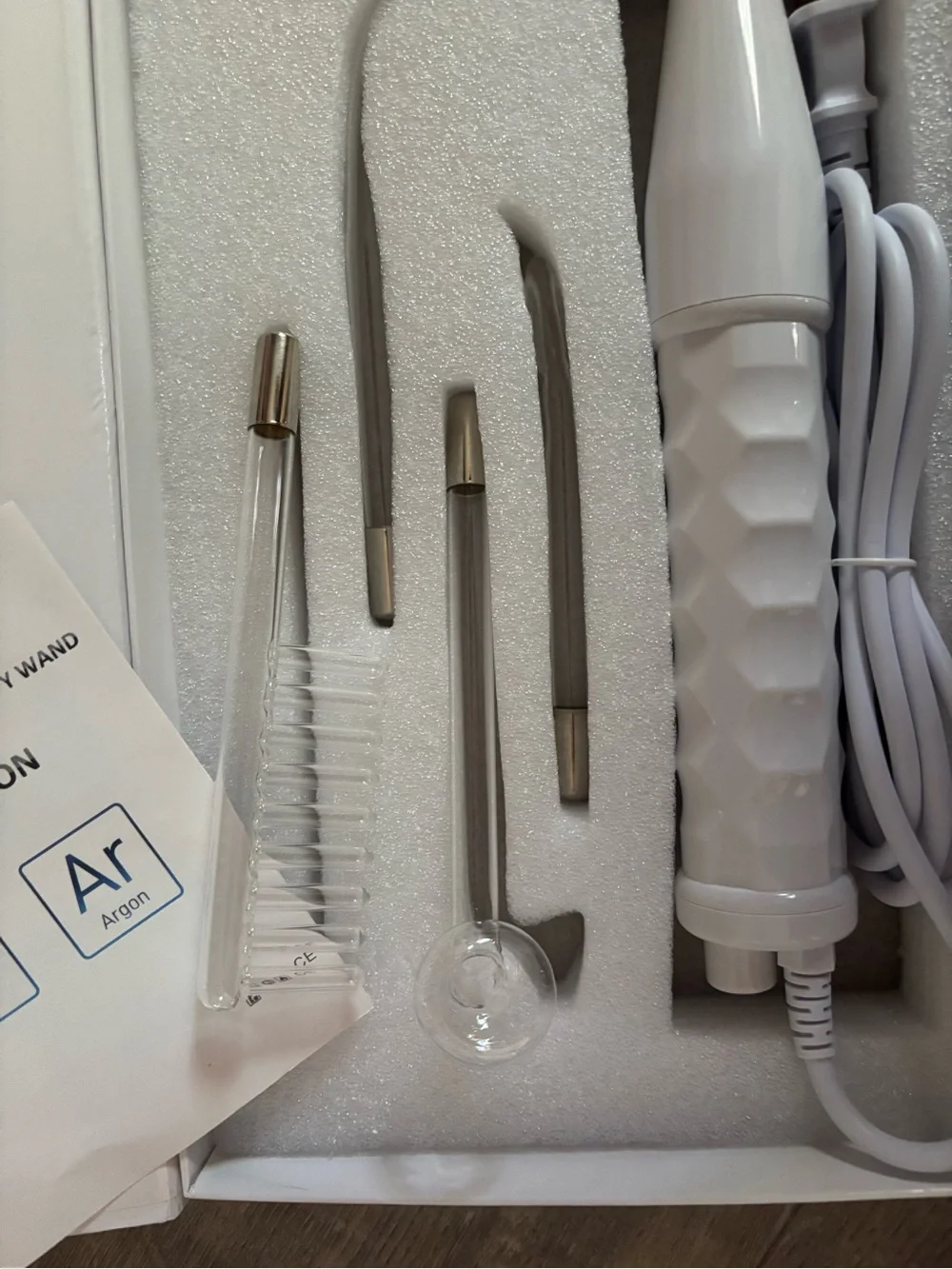 Portable High Frequency Acne Treatment Device - White